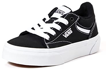 Vans Unisex Kinder Seldan Sneaker, Canvas Black White, 28 EU