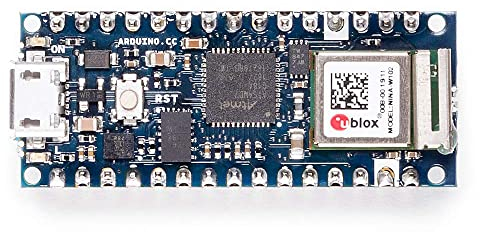 Arduino Nano 33 IoT with Headers [ABX00032] - Carte compacte avec WiFi et Bluetooth intégrés, idéale pour projets IoT, automatisation et Applications connectées avec microcontrôleur Arm Cortex-M0+.