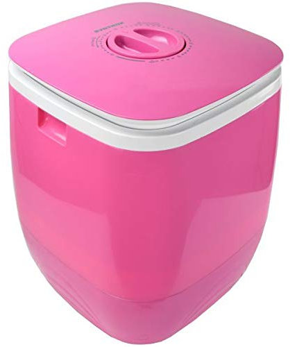 Mini lavatrice da 2,0 kg, con timer e centrifuga da 150 W, colore: rosa