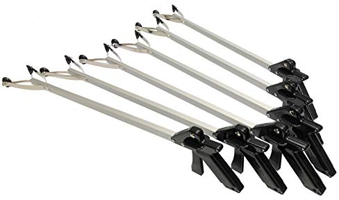 ArcMate EZ Reacher - Ventosa standard per esterni, 81,3 cm, professionale, per uso interno ed esterno, ganascia larga 11,4 cm, capacità 3,6 kg, nero, 82,3 cm, confezione da 6 (32S-6-FBA)