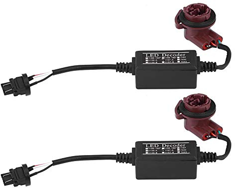 KIMISS LED-Decoder , 2 Stück 3157 LED-Decoder-Adapter Anti-Hyper-Blink-Blitzfehler Canbus-Bremse abbrechen