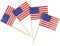 JBCD 200 Stück Cupcake-Topper mit Flaggen (USA)
