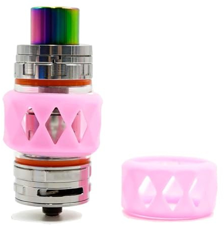 RUIYITECH Schutzhülle für Zeus X Manta TFV8 TFV12 Prince Uforce T2 T1 Dead Rabbit RTA (2 Stück) (Rosa)