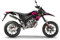 Deko- Set für Motocross, Derbi Xtreme 50 Splash, Rosa 2018 bis 2021