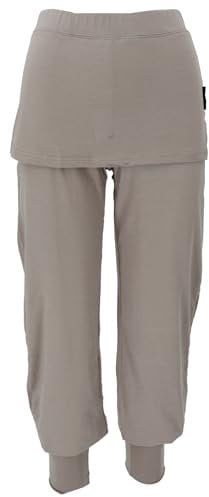 GURU SHOP Yoga-Hose mit Minirock in Bio-Qualität - Chai, Damen, Baumwolle, Size:S