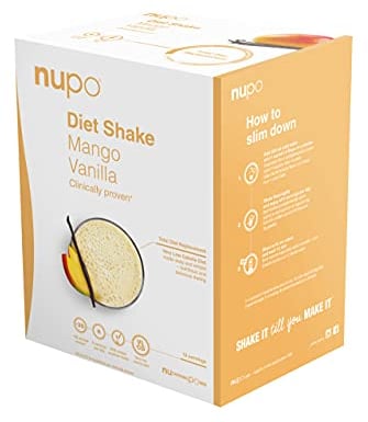 NUPO® Diät shakes zum abnehmen Glutenfrei [Mango-Vanille - 12 Portionen] - Abnehm Shake für Frauen & Männer - Abnehmen Pulver - Trinkmahlzeit Mahlzeitenersatz Shake abnehmen - Slim Shake