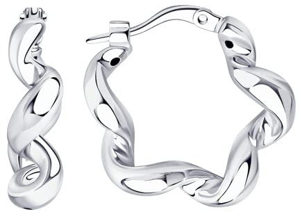 Silberohrringe Creolen aus 925 Sterling Silber Markenschmuck bei Secretforyou