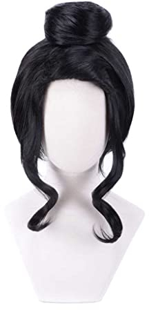 MAOMA Anime Cosplay Perücke，Black Clover Charmy Papittoson Perücke，Black Short Perücke，Mit Kostenloser Perückenkappe，für Party Alltag Halloween Perücke Cosplay