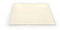 Clear Glass Chopping Board with Plain Cream Print - Size 50cm x 40cm - Non Slip Glass Worktop Savers for Kitchen - Great Worktop Protector for Any Food prep