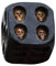 A/R Dadi Osso Teschio - Dadi da Gioco Neri Decorativi con Faccia Scheletro - Dadi a cubo da 0,79 Pollici Dadi di Halloween Dadi Scheletro, Set di Dadi Scheletro Vintage a 6 Lati per Bar