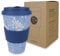 Morgenheld Coffee-to-go Becher Flower 380ml | Porzellan Kaffeebecher mit Silikondeckel, BPA-frei, nachhaltiger Trinkbecher mit Deckel, plastikfrei verpackt | Perfekt für Kaffee, Tee & unterwegs