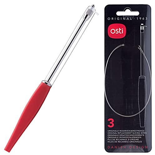 Osti Käseschneider rot + 6 Ersatzdrähte