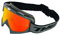 TWO-X Cross-Brille - Motocross Mit Verspiegeltem Iridium Glas - Kratzfeste Motorrad-Brille für Enduro & Downhill - Modell Race - Grau