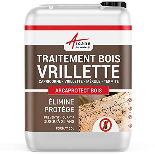 Traitement vrillette : bois, parquet meuble - 20 L - ARCANE INDUSTRIES
