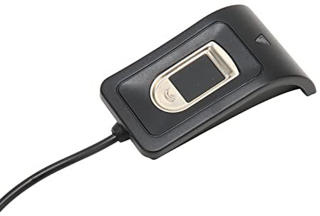 ASHATA Desktop USB Fingerprint Key Reader, PC Fingerprint Identification Reader for Windows Hello, 10 Fingerprints, 360 Degree Auto Calibration, USB Fingerprint Scanner Sensor