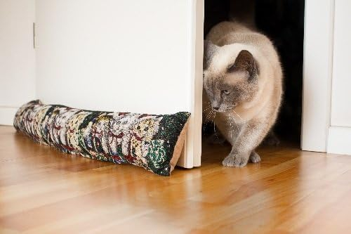 Zugluftstopper mit Kätzchenprint, Türstopper, 86x9x12 cm, Windstopper 14249