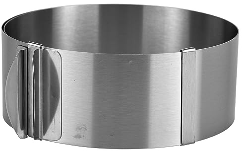 KARL HAUSMANN Tortenring Verstellbar 16-30 cm Edelstahl - Höhe 6 cm