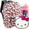 Hello Kitty Sac à dos et boîte à déjeuner pour filles - Ensemble avec sac à dos Hello Kitty de 40,6 cm, sac à déjeuner, autocollants, bouteille d'eau, plus | Ensemble sac à dos d'école Hello Kitty