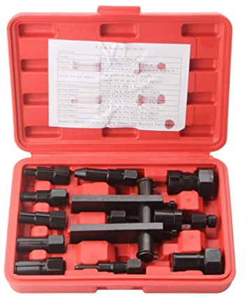 10 Stück Lagerabzieher Lager Separator Set Sackloch Spannzange Lager Rennen & Dichtung Abzieher Ausdreher Set Gleithammer Lager Rennen Demontage Werkzeug Lager Rennen und Dichtung Treiber Set 10 Stück