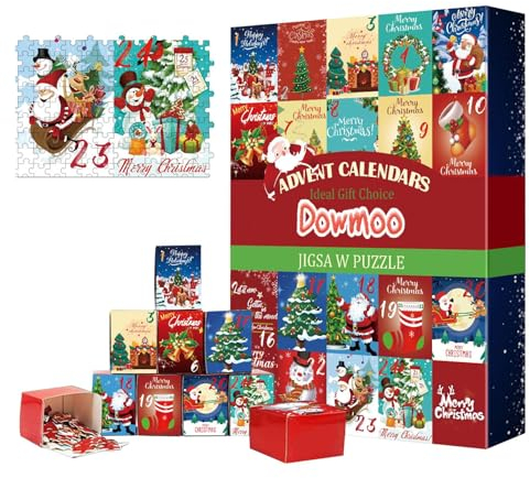 Kaxenig Adventskalender 2023 Puzzle 24 Boxen Puzzles Für Countdown Bis Weihnachten Jigsaw Puzzle 1000 Teile Weihnachten Geschenke Für Erwachsene Und Kinder Weihnachtskalender Geschenk