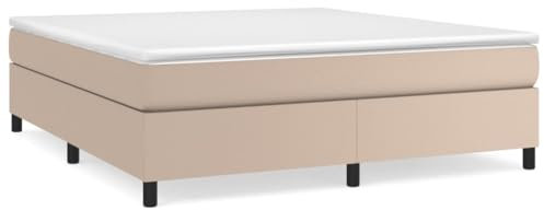 AUVYI Boxspringbett Polsterbett, Bett, Betten, Bettgestell, Schlafzimmer 160x200 cm Cappuccino-Braun Stauraumbett Boxspringbetten Kunstleder