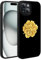 Yzniyzce Silicone Coque pour iPhone 15, Etui Noir avec Fleurs Motif Aesthetic, Souple TPU Femme et Fille Cadeau de Housse Antichoc Protection Floral Case pour Apple iPhone 15 6,1'', Roses doré