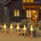 BBTO 5er Set Weihnacht LED Gartenstecker Wegeleuchte Außenleuchte Dekoration Christmas Dekoleuchte Solar Gartenleuchte für Garten Weihnachtsdeko(Neuartiger Weihnachtsbaum)