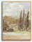 hyidecorart Vintage Leinwand Bilder mit Rahmen Holz, 30x40 cm Klein Wandbilder Wohnzimmer Kensington Gardens, Modern Wanddeko Schlafzimmer Gemälde Desktop Badezimmer Büro Zimmer Esszimmer Flur