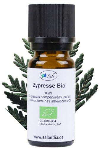 Sala Zypressenöl Aroma ätherisches Öl naturrein BIO kbA - zum Verzehr - 10 ml