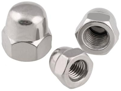5 Stück Hutmutter 304 Edelstahl Abdeckung Typ Mutter Hutmutter Zoll Kugelmutter(5-16-18)
