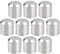 SG Store 10pcs Trim Hand Railing End Caps 304 Stainless Steel Round Handrail End Caps Replacement Part OD 15mm ID 12mm Length 15mm Hand Rail End Cover