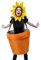 Sonnenblumetopf Damen Herren Kostüm Sonnenblume Kostüm Jumpsuit Unisex Blumes Kostüm Blumentopf Faschingskostüm Blumentopf Cosplay Kostüm Für Kind Erwachsene