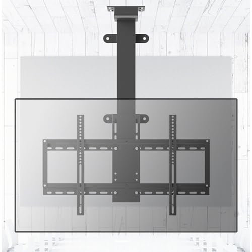 YXZQLOZ Soporte de TV eléctrico de 32 - 75, Soporte de Techo para TV con Control Remoto y Control Manual de Memoria