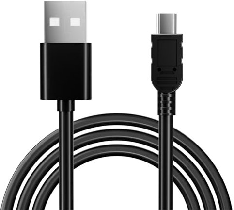 pluX USB DATA SYNC/PHOTO TRANSFER CABLE LEAD FOR Canon EOS 1200D, Black, 2M
