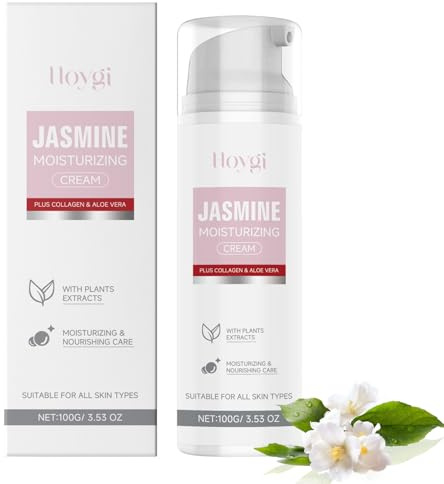 Jasminsalbe Augenringe Schlupflider Jasmin Salbe Augen mit Kollagen Jasminsalbe Nährt Die Haut, Gegen Falten Augencreme, Augenpflege Für Frauen & Männer(100g)