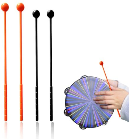 4 piezas Xylophone Accessories, Percusión Palillos para Batería, Marimba Accessories, Glockenspiel Accessories, Drum Sticks, Campana Palillos para Glockenspiel Xilófono