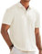 Meilicloth Mens Polo Shirts Casual Summer Short Sleeve Vacation Button Beach Knit Stretchy Golf Shirts Beige XL