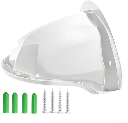 Eawfgtuw For Weather Shield Outdoor Security Camera Cover with Rain and Sun Protection, Waterproof CCTV Housing, Dustproof Surveillance Camera Protective Case for Garden(1 White)