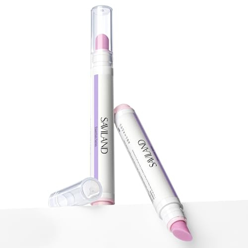 SAVILAND 2PCS Cuticle Remover Pen 3-in-1 Nagelhautentferner Cuticle Oil Pen | Nagelstärkung Wachstum Nagelöl Stift 2 Stück Keramikspitze Nagelpflegestift für Hangnails Trockene Rissiger Nägel Nagelhärter
