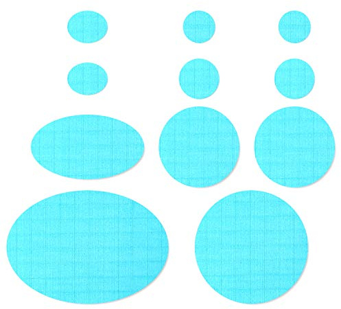 Nordtown Puffer Down Jacket Repair Patches | Light Blue, Self-Adhesive, Pre-Cut, Waterproof, Subtle, Rip-Stop Nylon Fabric to Fix Jackets, Tents, Sleeping Bags, Ski Pants (11 Pieces)