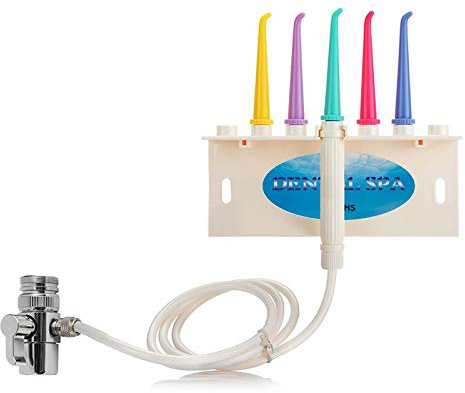 Water Flosser Wasserstrahl für Familiendusche Munddusche Wasserhahn Bunte Zähne Reiniger Jet Wasserstocher Zahnreiniger Dusche Spa