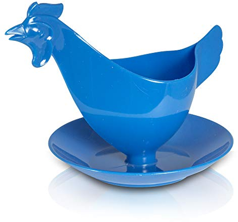 ostprodukte-versand Sonja Plastic Eierbecher - Blau in Huhnform - für jeden (N) Ostalgiker - Ost Waren