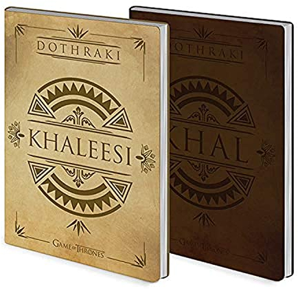 Game of Thrones Notizbücher (Khal und Khaleesi Design) Set mit 2 Notizbüchern A5, Notizbücher und Notizblöcke A5 – Offizielles Merchandise-Produkt