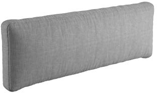sunnypillow Palettenkissen mit abnehmbarem Bezug Palettenauflage Palettenpolster Palettensofa Sitzkissen Rückenlehne Indoor/Outdoor Rückenkissen 120x40x20/10cm Grau
