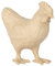 Decopatch Décopatch SA228C - Träger Huhn aus Pappmaché, 19cm, einfach zum Verzieren, Kartonbraun, 1 Stück
