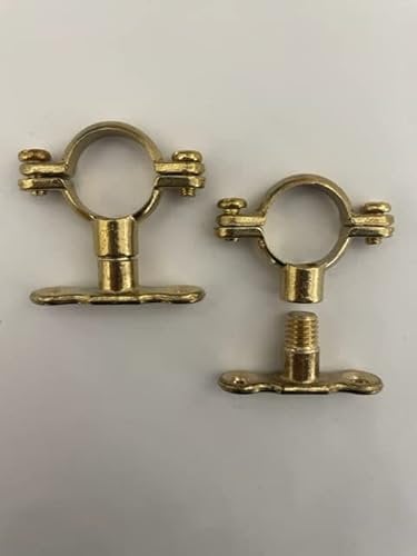 22mm Brass Munsen Ring & Back Plate - Pack of 2 - TNJ Pipe Clips®