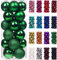 Treer 24 Stück Weihnachtskugeln Kunststoff Christbaumkugeln Set, Bruchsicher Mehrweg Christbaumschmuck zum Aufhängen, Matt Glänzend Glitzernd Weihnachtsbaum Kugeln Weihnachtsdeko (6cm,Dunkelgrün)