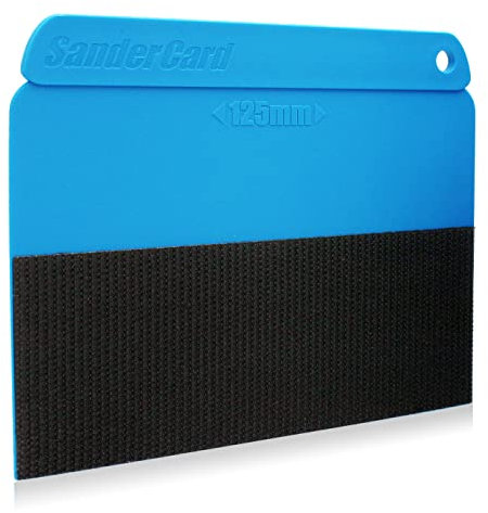 SanderCard Ponceuse manuelle – Outil uniquement | Nécessite des feuilles de papier abrasif auto-agrippantes ou coupées à partir de rouleaux | Ultra fine | Action de ponçage unique | Ponçage profond