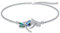 Libelle Fußkettchen 925 Sterling Silber Libellen Abalon verstellbares Fußarmband Dragonfly Schmuck Geschenke für Frauen