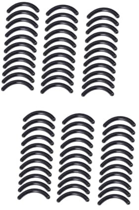 minkissy 100stücke Nachfüllpads Für Wimpernzange Elastische Silikonpolster Schwarz Abwaschbar Und Leicht Zu Ersetzen Für Wimpern-looks Mit Mascara Und Eyeliner